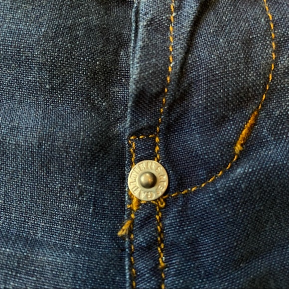 Vintage Jean Paul Gaultier High-Rise 100% Linen Denim - Picture 11 of 12